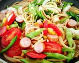 トマトジュースで！ワンポットパスタ♪作り方5写真