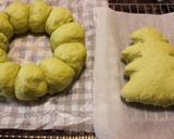 レンジ発酵★クリスマスリースのちぎりパン作り方6写真