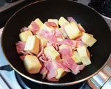 高野豆腐のカルボナーラ風クリーム煮込み！作り方4写真