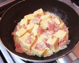 高野豆腐のカルボナーラ風クリーム煮込み！作り方7写真