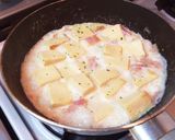 高野豆腐のカルボナーラ風クリーム煮込み！作り方6写真