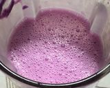 紫いもの飲むヨーグルトで作るムース作り方3写真