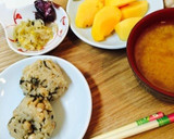 大豆缶と塩昆布の炊き込み御飯作り方2写真