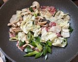 サバ味噌の煮汁を再利用！絶品濃厚焼きうどん作り方3写真