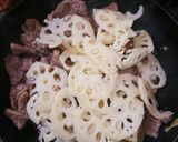 焼肉のタレで旨っ♡牛肉とレンコンの炒め物作り方5写真