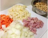 余った野菜でミネストローネスープ作り方1写真