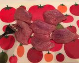 超簡単！豚モモ1口カツの味噌焼き♡作り方2写真