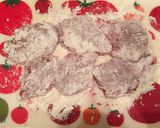 超簡単！豚モモ1口カツの味噌焼き♡作り方3写真