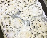 レンコンはさみ揚げ・ピーマン肉詰め作り方1写真