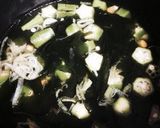 オクラとわかめのとろみ中華スープ☆妊婦作り方2写真