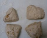 くるみとクリームチーズなかよしぱん作り方1写真