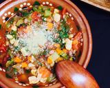 雑穀豆入❤️食べる野菜トマトスープ作り方6写真