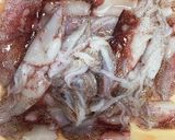 ヒイカと豆腐の煮物作り方1写真