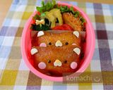 おいなりさん くまくん♡幼稚園 お弁当作り方2写真