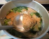 庄内麩としらす、ワカメのみそ汁作り方4写真