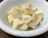 鶏肉、白菜、豆腐の中華風おかず作り方6写真