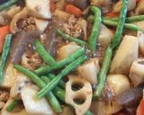 蓮根と長芋のそぼろ煮♪作り方5写真