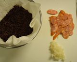 ガーリックひじき&チョリソー♪作り方1写真
