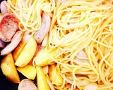 じゃがいもとソーセージで簡単ズボラパスタ作り方6写真