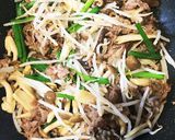 牛肉とキノコのポン酢炒め作り方5写真