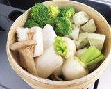 ほっこり☆温野菜のゆうごはん作り方1写真