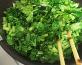 素朴☆カブの葉炒めと納豆混ぜ混ぜ作り方3写真
