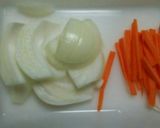 小さいフライパンで作る☆油揚げの卵とじ丼作り方1写真