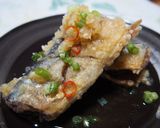 ◆パリパリ揚げ秋刀魚のピリ辛薬味だれ♪◆作り方5写真