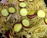 さつまいも・きのこ♪バター醤油和風パスタ作り方5写真