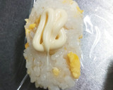 めんつゆと炒り卵のポークステーキおにぎり作り方7写真