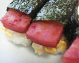 めんつゆと炒り卵のポークステーキおにぎり作り方9写真