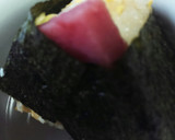 めんつゆと炒り卵のポークステーキおにぎり作り方10写真