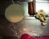 ♡手づかみ♡餃子の皮で朝ごはん♬作り方1写真