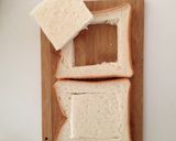 twメモ:卵とチーズのくりぬきトースト作り方1写真