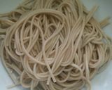 簡単(*^^*)お蕎麦ペペロンチーノ作り方2写真