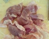 鶏肉ミルクカレー風で一品作り方1写真