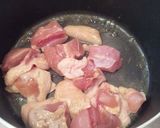 鶏肉ミルクカレー風で一品作り方3写真