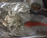 簡単おつまみ☆鮭とキノコの味噌ホイル焼き作り方1写真