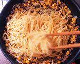 ランチに♡挽き肉とコーンの甘辛パスタ作り方6写真