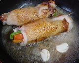 野菜たっぷりチキン巻き　和風味作り方4写真
