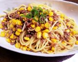 ランチに♡挽き肉とコーンの甘辛パスタ作り方7写真