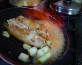 野菜たっぷりチキン巻き　和風味作り方5写真