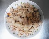 カリカリ鶏皮とシャキシャキ水菜のサラダ作り方1写真