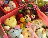 運動会*ほっぺちゃん&スライム賑やか弁当作り方6写真