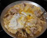 簡単！めんつゆで作る♪きのこの親子丼作り方7写真