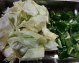 味付きホルモンの野菜炒め作り方1写真