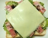 紫蘇香る❀ゴーヤ×ベーコンの和トースト作り方6写真