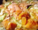 秋鮭のちゃんちゃん焼きINかぼちゃチーズ作り方20写真