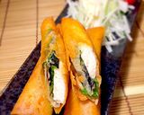 ササミと梅の磯辺春巻き作り方5写真