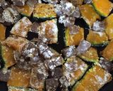 かぼちゃと蒟蒻の甘辛焼き作り方4写真